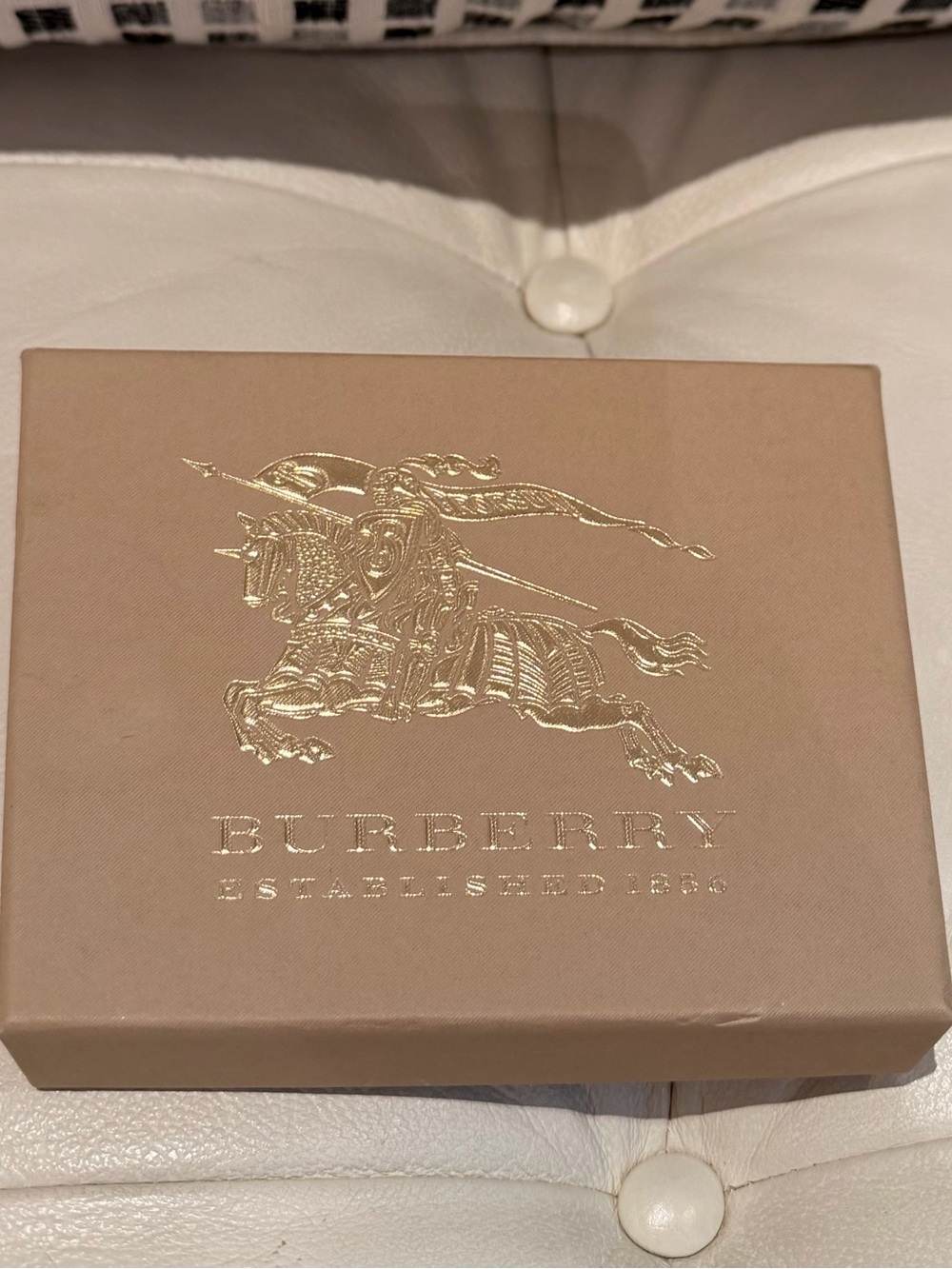 Burberry Accessories Gift Box with Dustbag- Beige